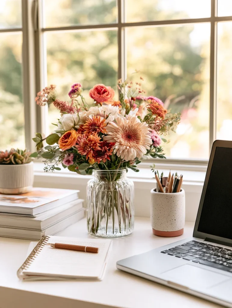 The Role of the Desk Bouquet