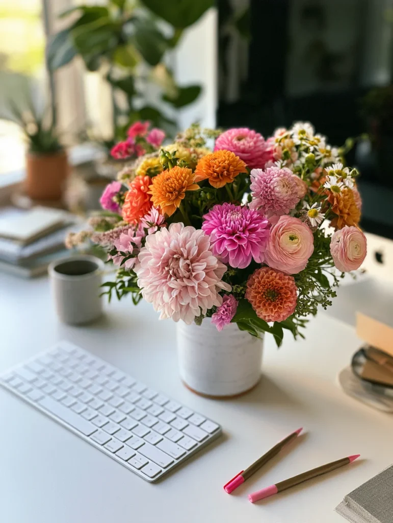 Setting Up a Recurring Desk Bouquet