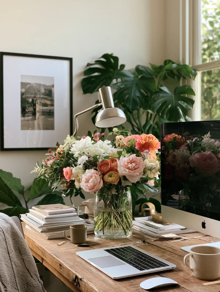 Biophilic Desk Design: How a Simple Bouquet Can Improve Focus and Reduce Stress